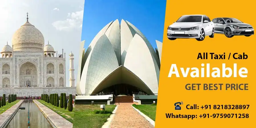 Agra to Delhi Taxi Hire on Rent